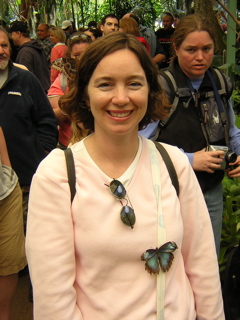 On Her Head And On Her Shirt